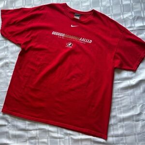 Nike x Bauer 2014 Olympics Team Canada Gold Medal Red Graphic T-Shirt